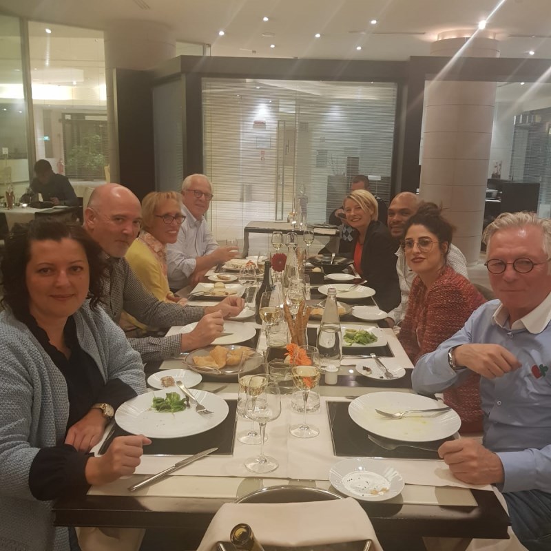 Lineapelle 2018 - dinner with Colortex' staff